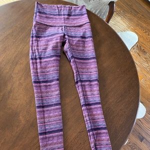 Lululemon rainbow pattern leggings - size 6